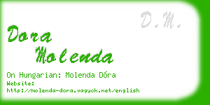 dora molenda business card